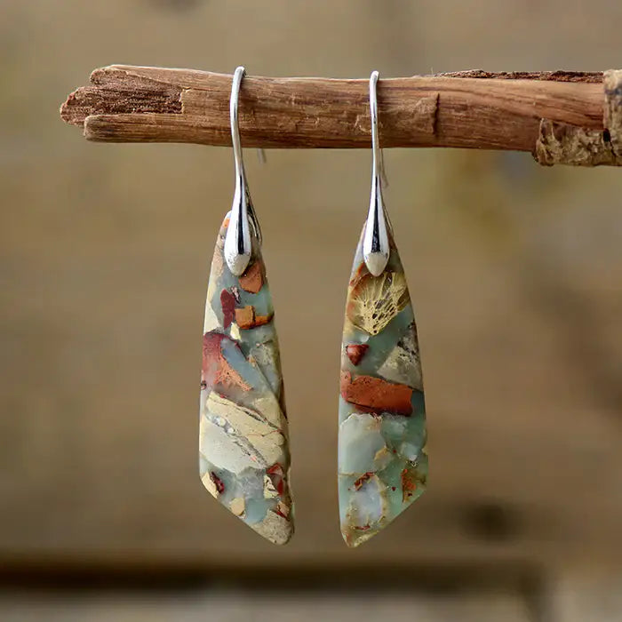 Idoia | Pendientes de Líneas Fluidas Dorados