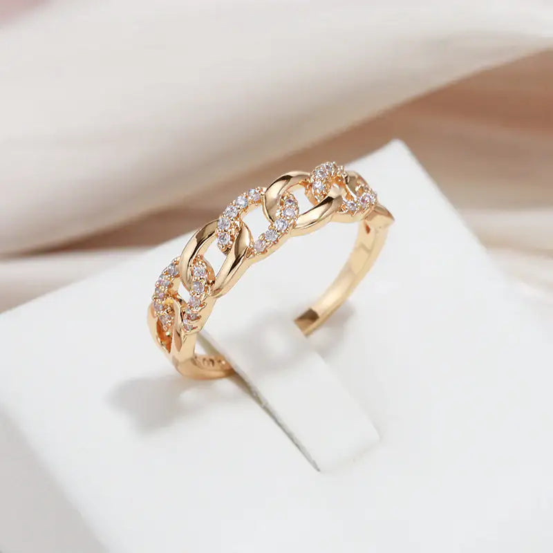 Fátima | Anillo Dorado de Malla