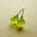 Itziar | Pendientes de Gota con Piedra Verde