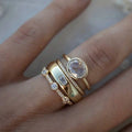 Juego de anillos vintage de mujer — Alessia™