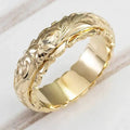 Antonia | Anillo Dorado con Flor Antigua