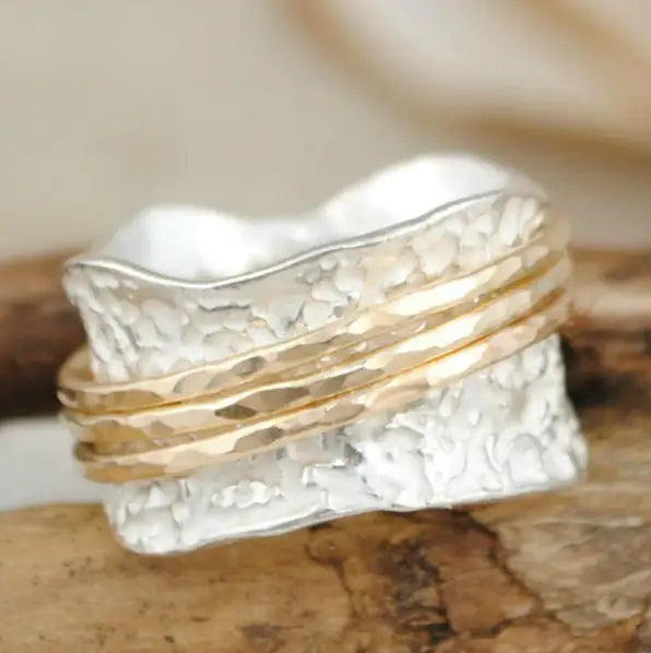 Dunia | Anillo de Oro y Plata — Trinité d'Or™