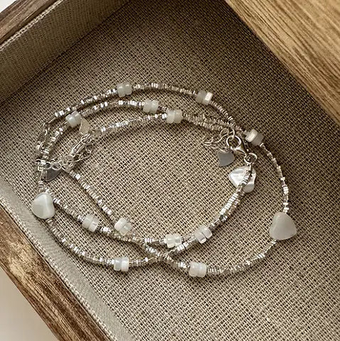 Set de pulseras vintage con cuentas — Rocío