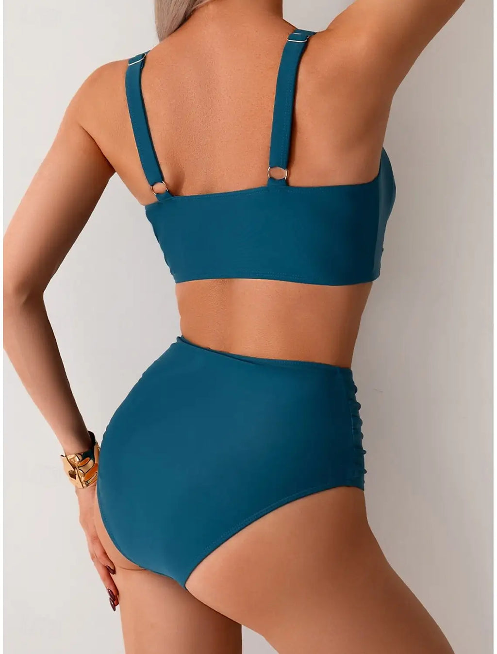 NICOLE | Bikini con tejido fruncido