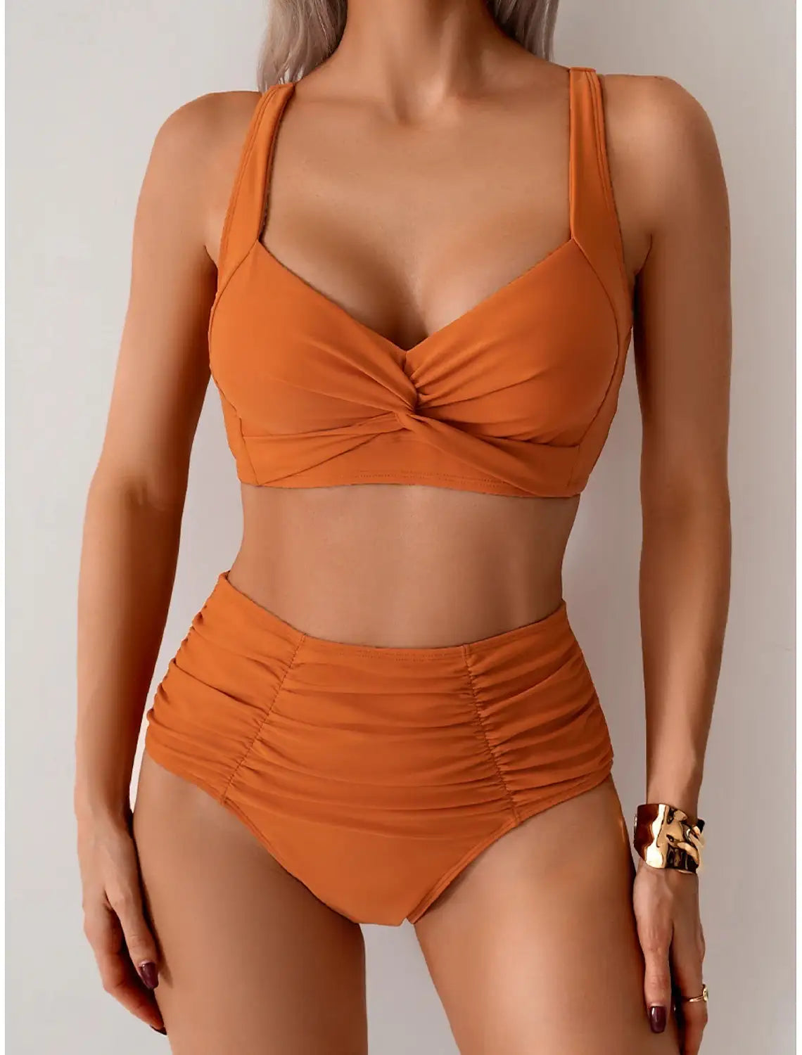 NICOLE | Bikini con tejido fruncido