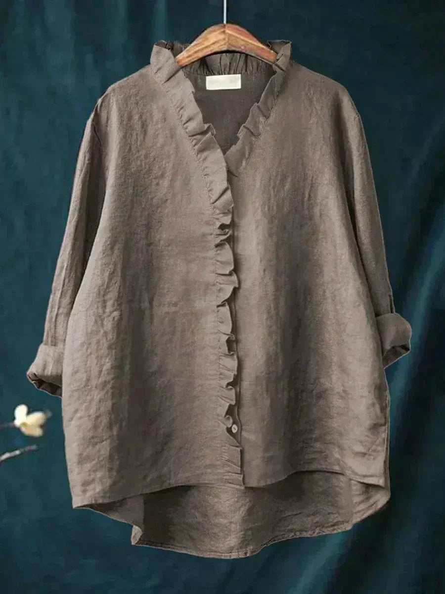 BLUSA DE LINO Y ALGODÓN
