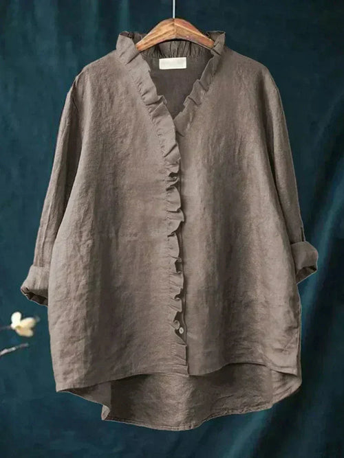 BLUSA DE LINO Y ALGODÓN