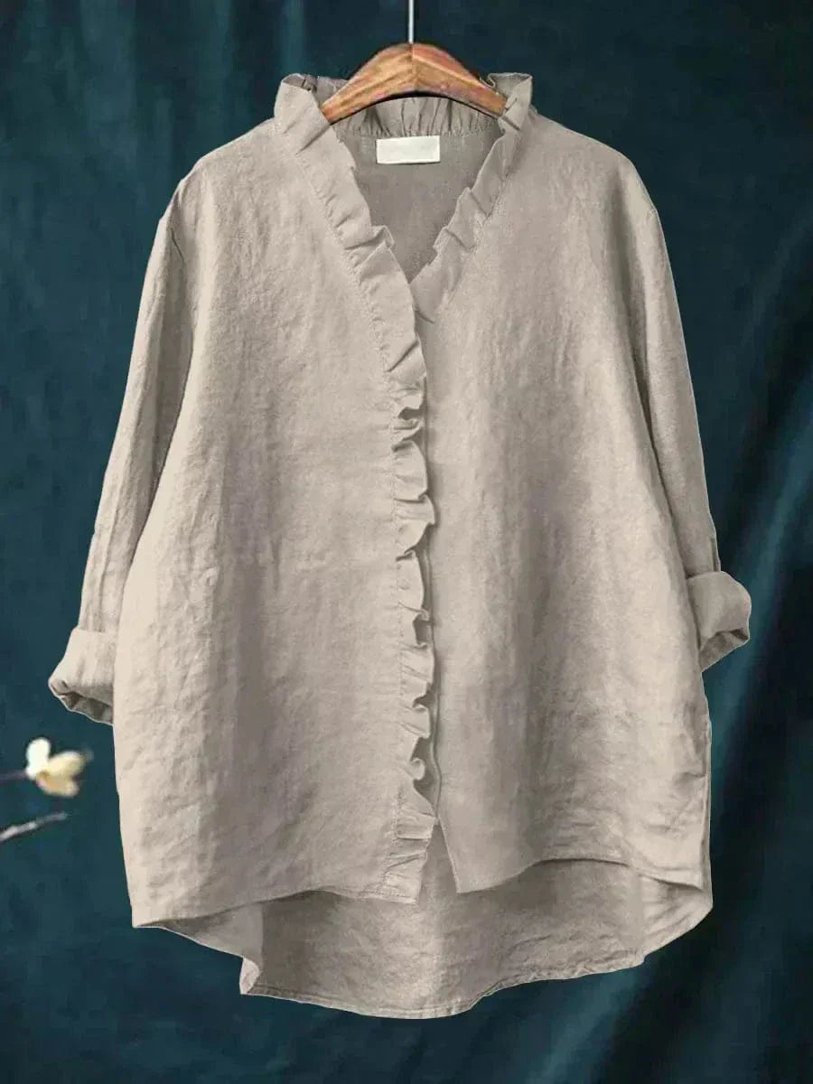 BLUSA DE LINO Y ALGODÓN
