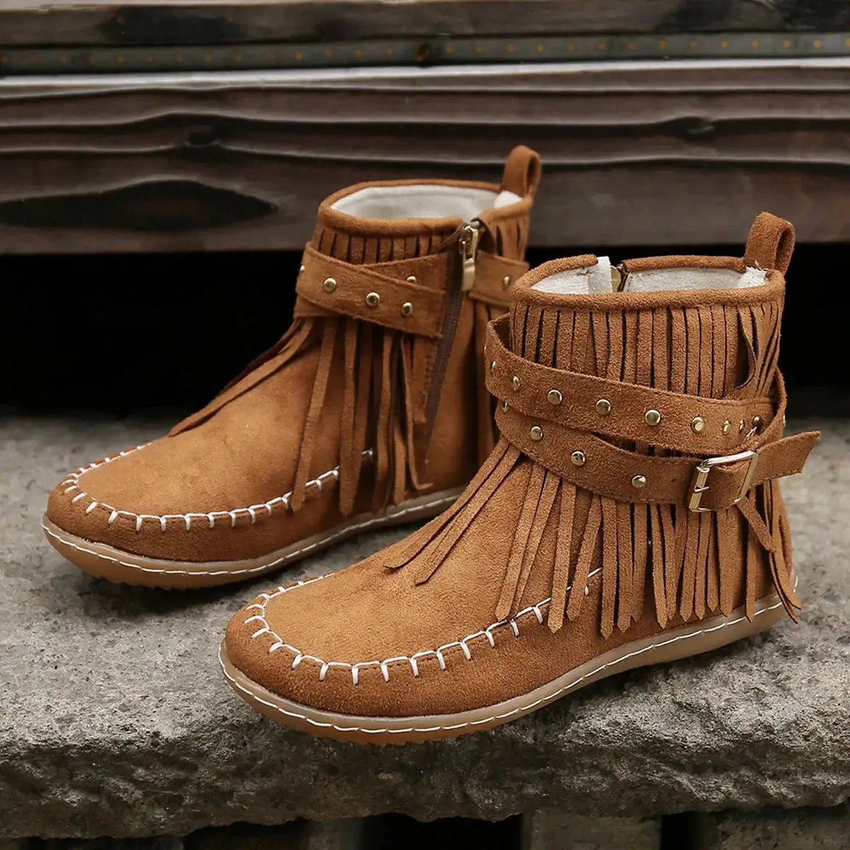 Marga | Botines Ligeros con Flecos
