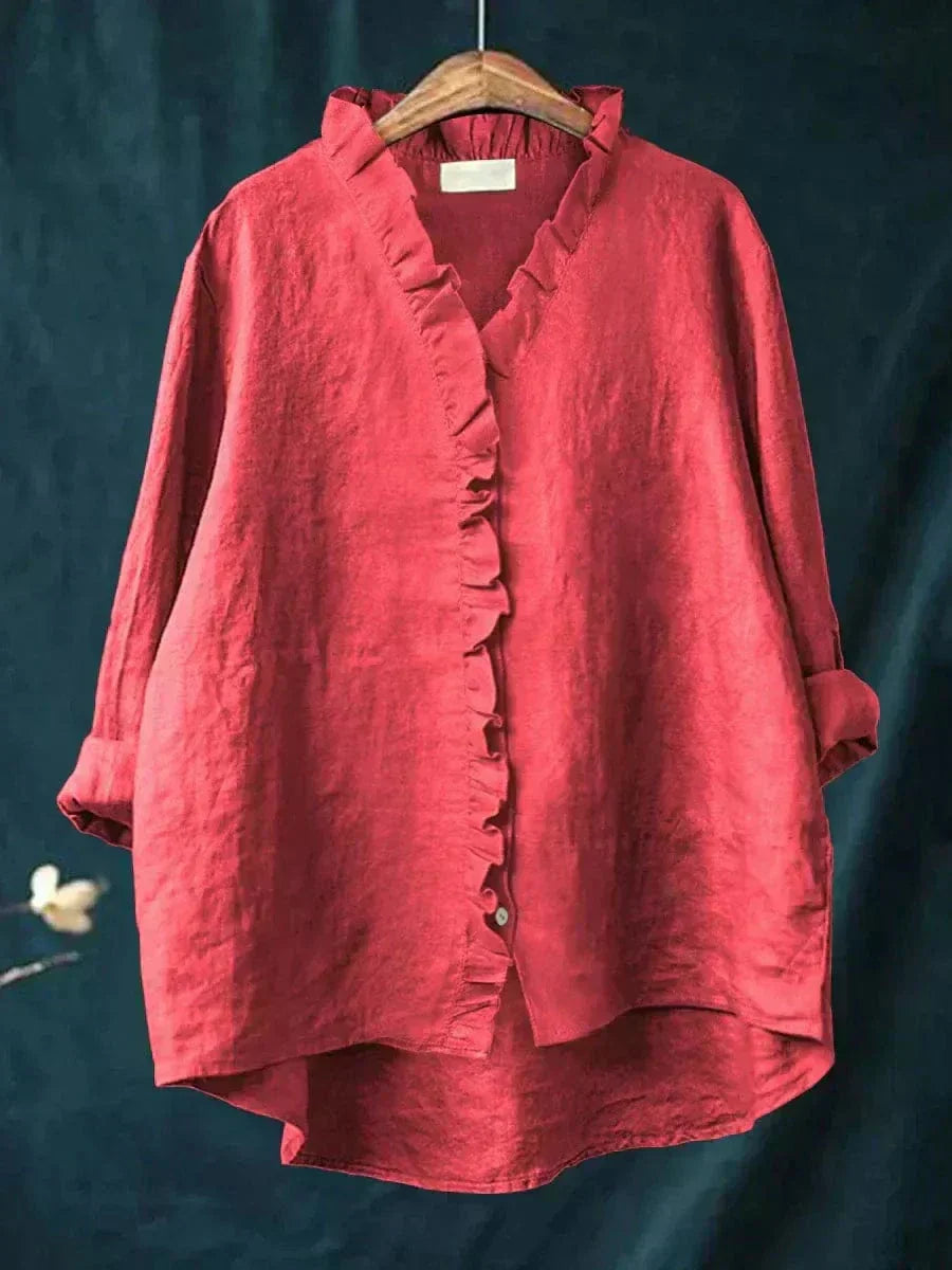 BLUSA DE LINO Y ALGODÓN