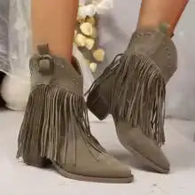 Mia | Botas Chelsea con Flecos