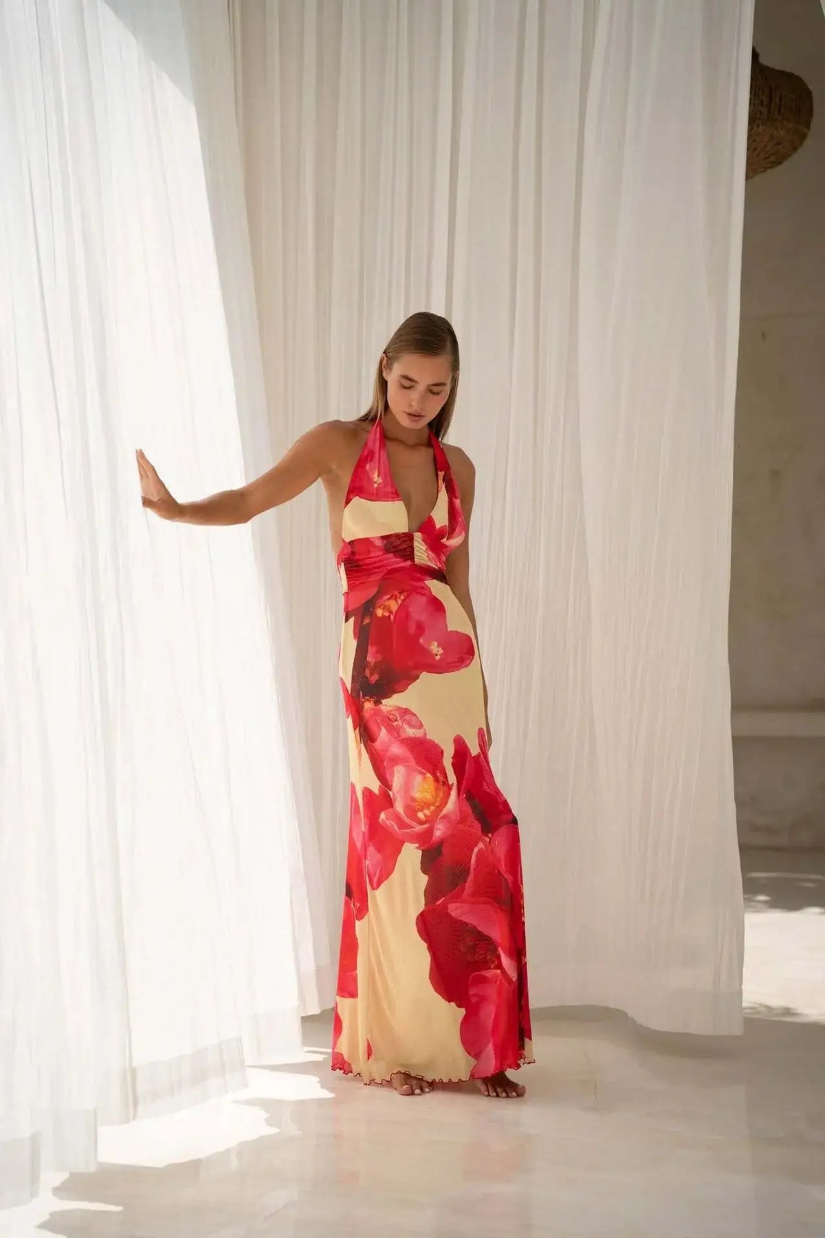 Anouk | Vestido Maxi · Escote en V