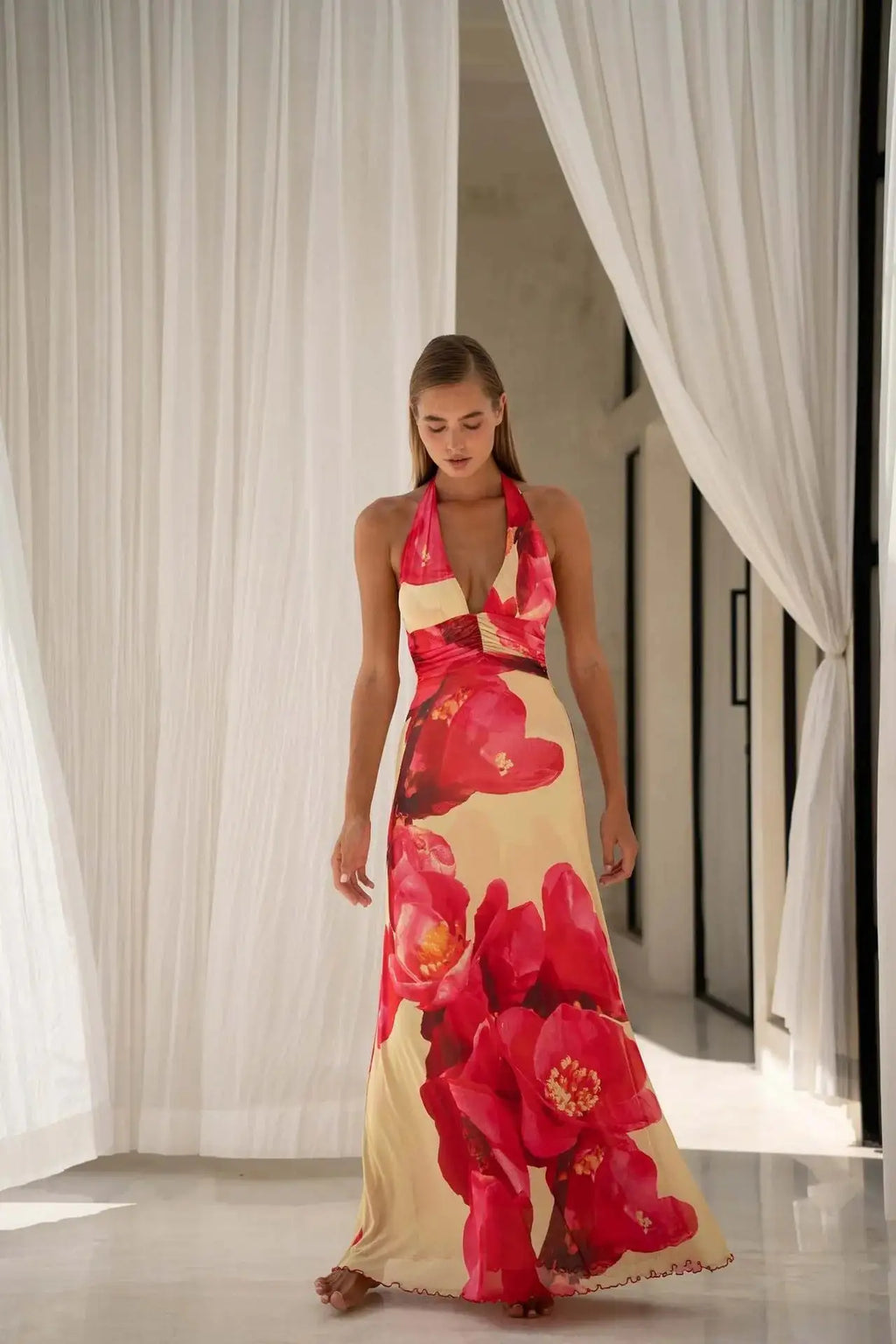 Anouk | Vestido Maxi · Escote en V