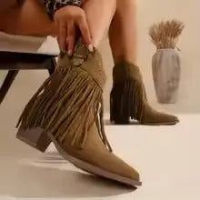 Mia | Botas Chelsea con Flecos