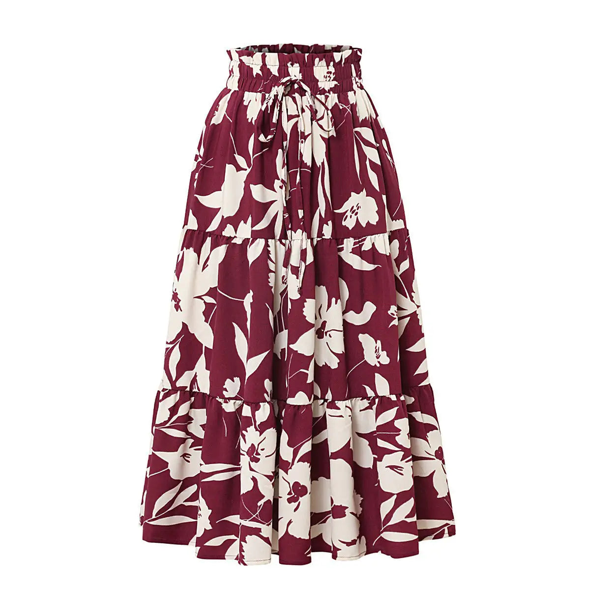 Celina | Falda Midi con Estampado Floral