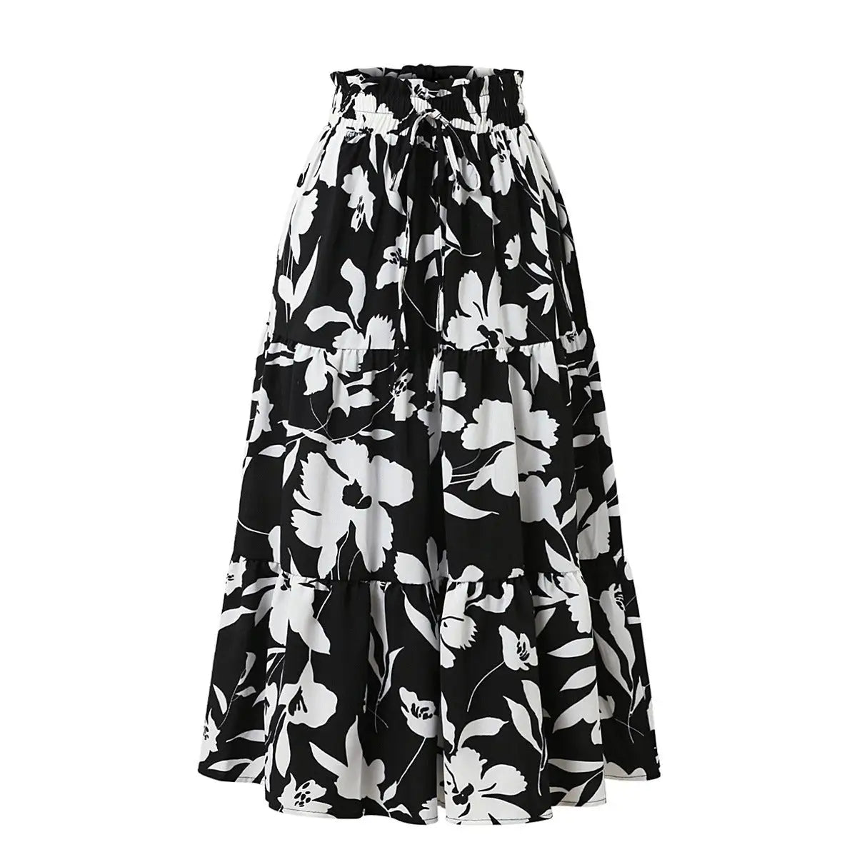 Celina | Falda Midi con Estampado Floral