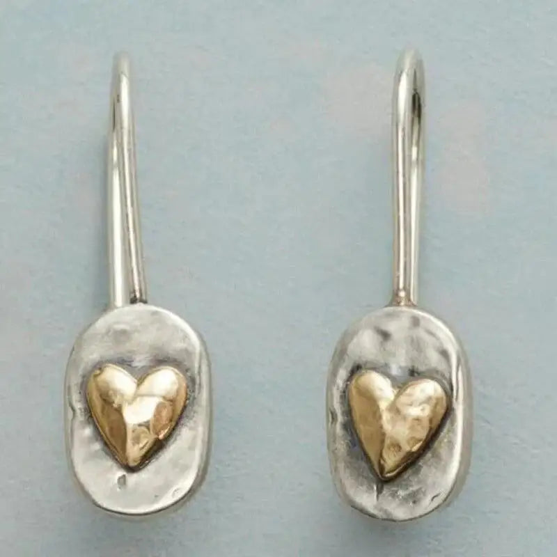 Jara | Pendientes con Forma de Corazón Artesanal