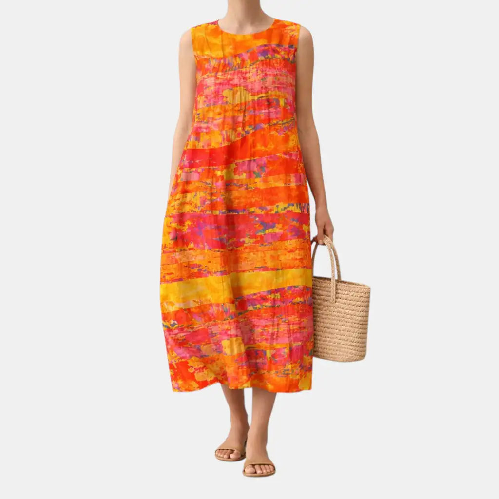 Laura™ | Vestido Midi Cotidiano