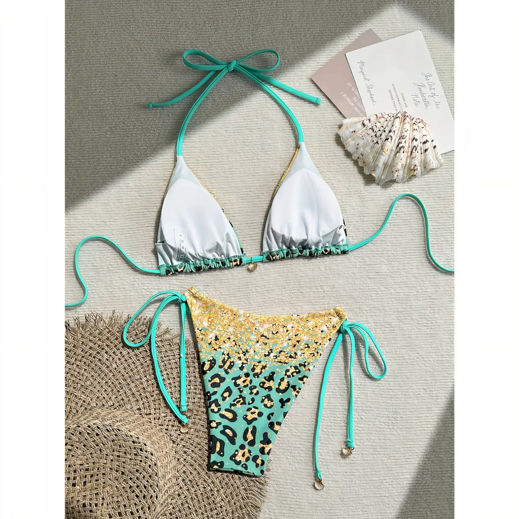 Turquesa Glam | Bikini de Mujer