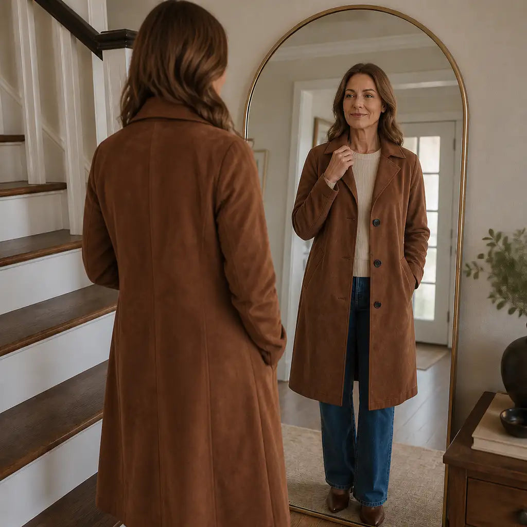 Dorotea | Gabardina de Ante Sintético