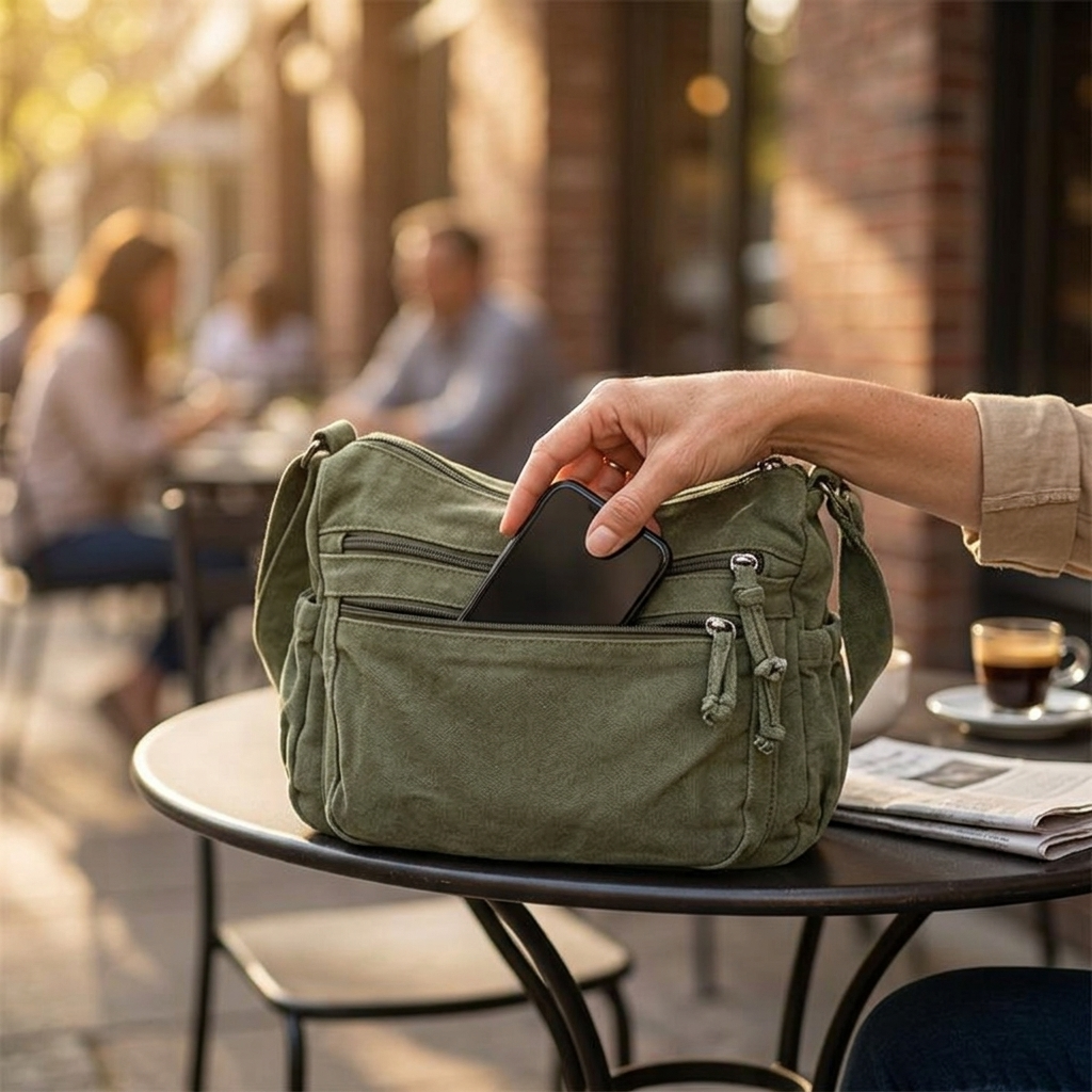 Emerenciana | Bolso Saco de Lona Lavada