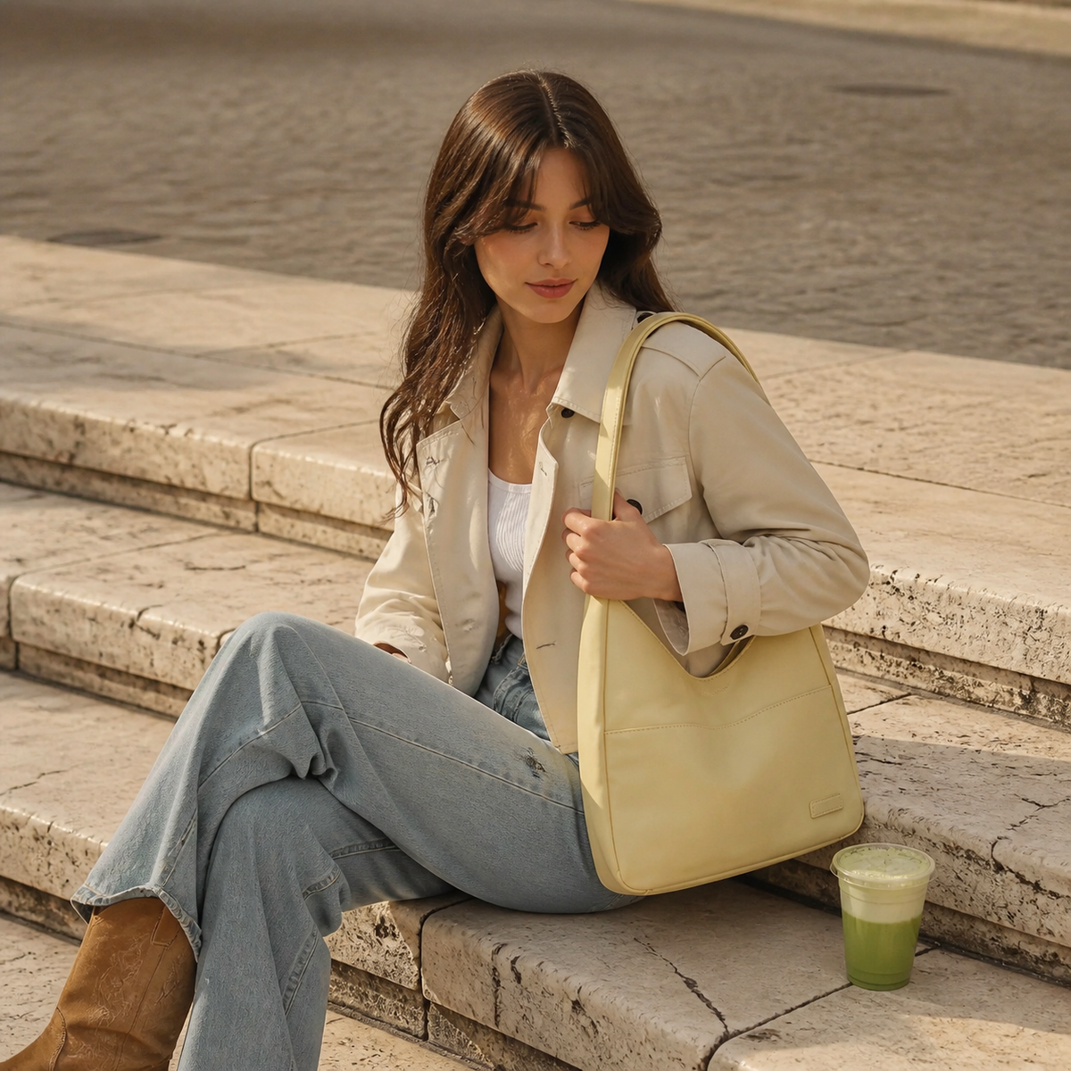 Modesta | Bolso de Hombro Suave de Diario