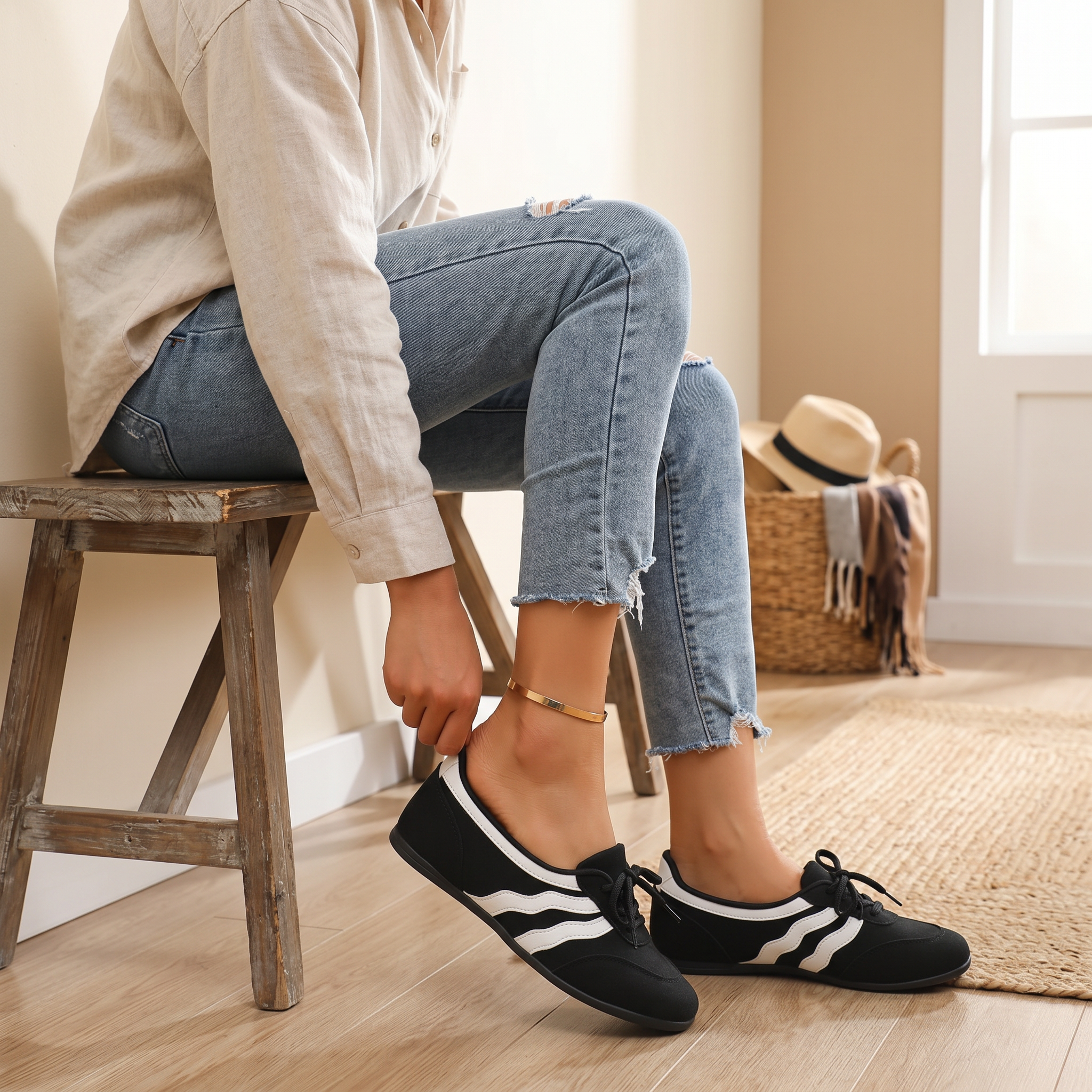 Cayetana | Zapatilla Retro sin Cordones