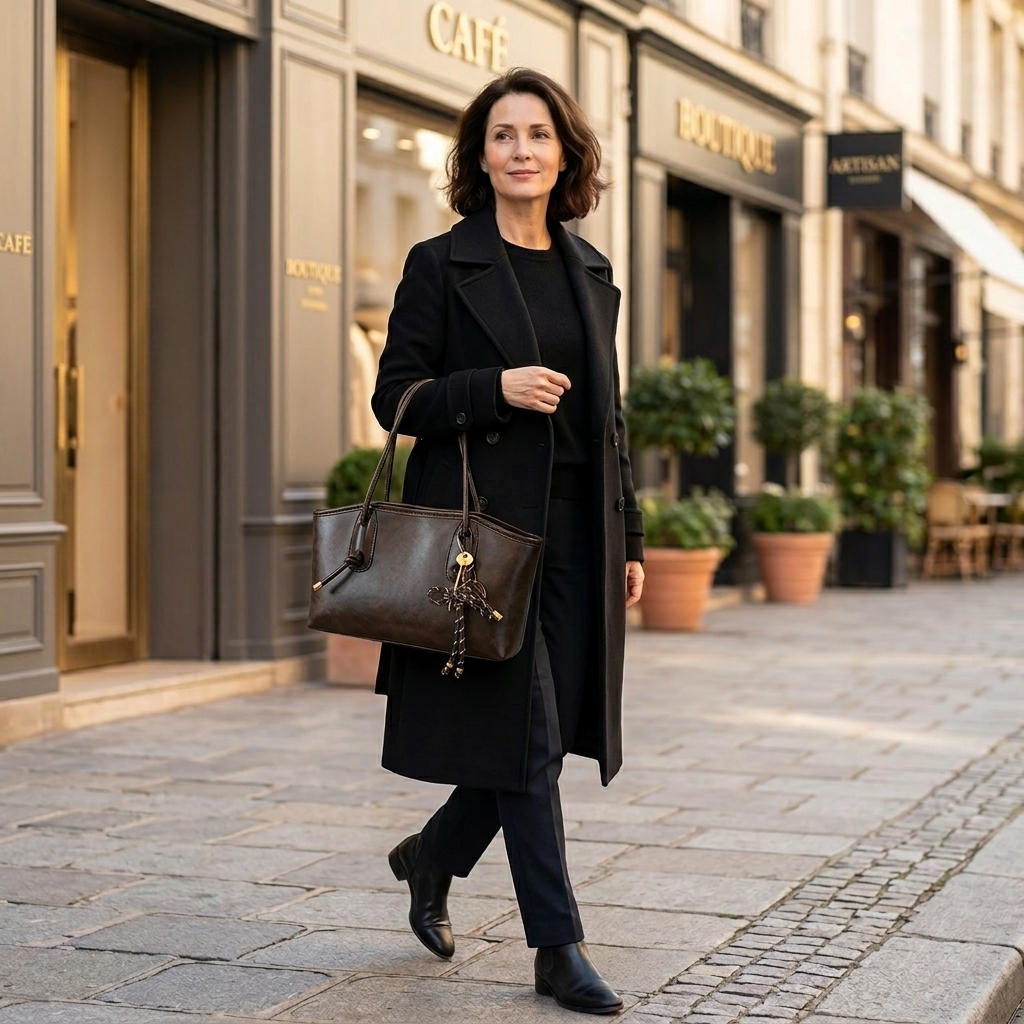 Fabiola | Bolso de Hombro Efecto Piel Vintage
