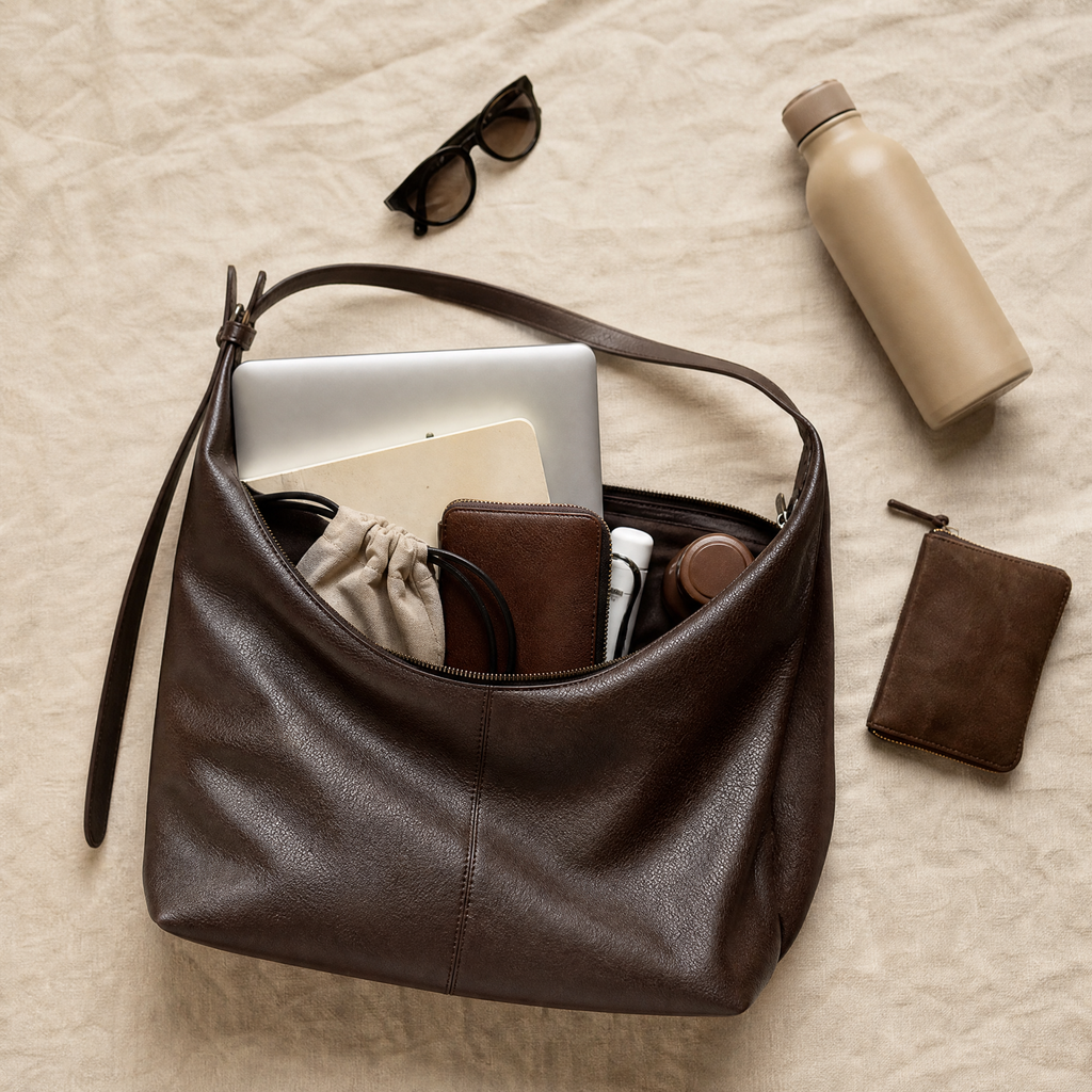 Elisenda | Bolso Saco de Piel Sintética