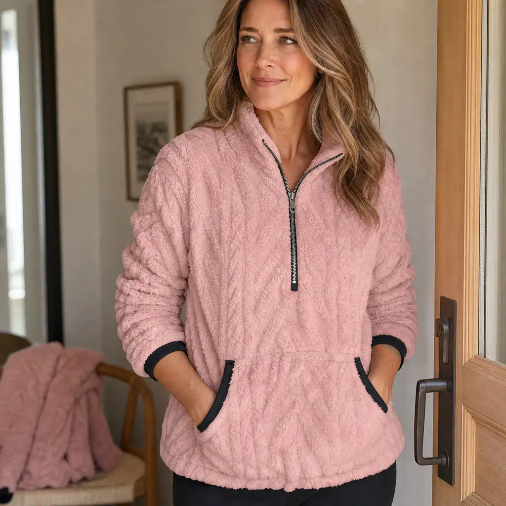 Consuelo | Sudadera Polar con Media Cremallera