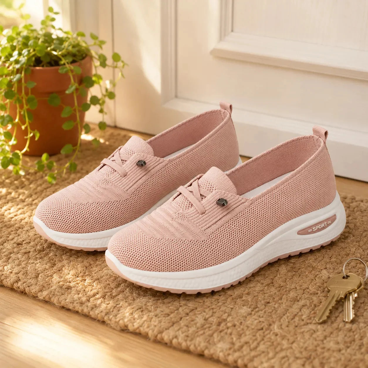 Carmen | Zapatilla de Malla Acolchada sin Cordones