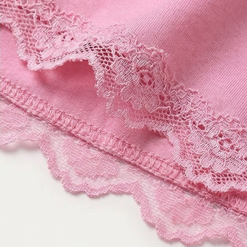 Luisa | Pijama de Camisola con Encaje Floral