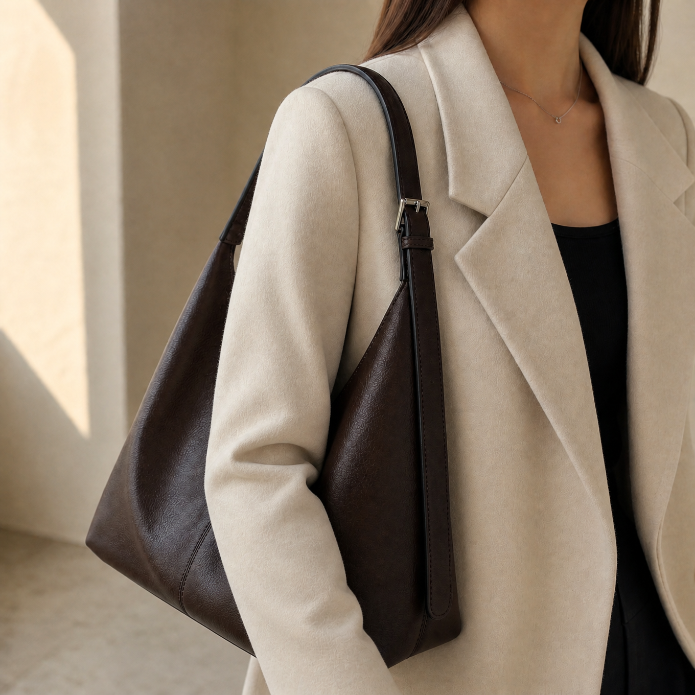 Elisenda | Bolso Saco de Piel Sintética