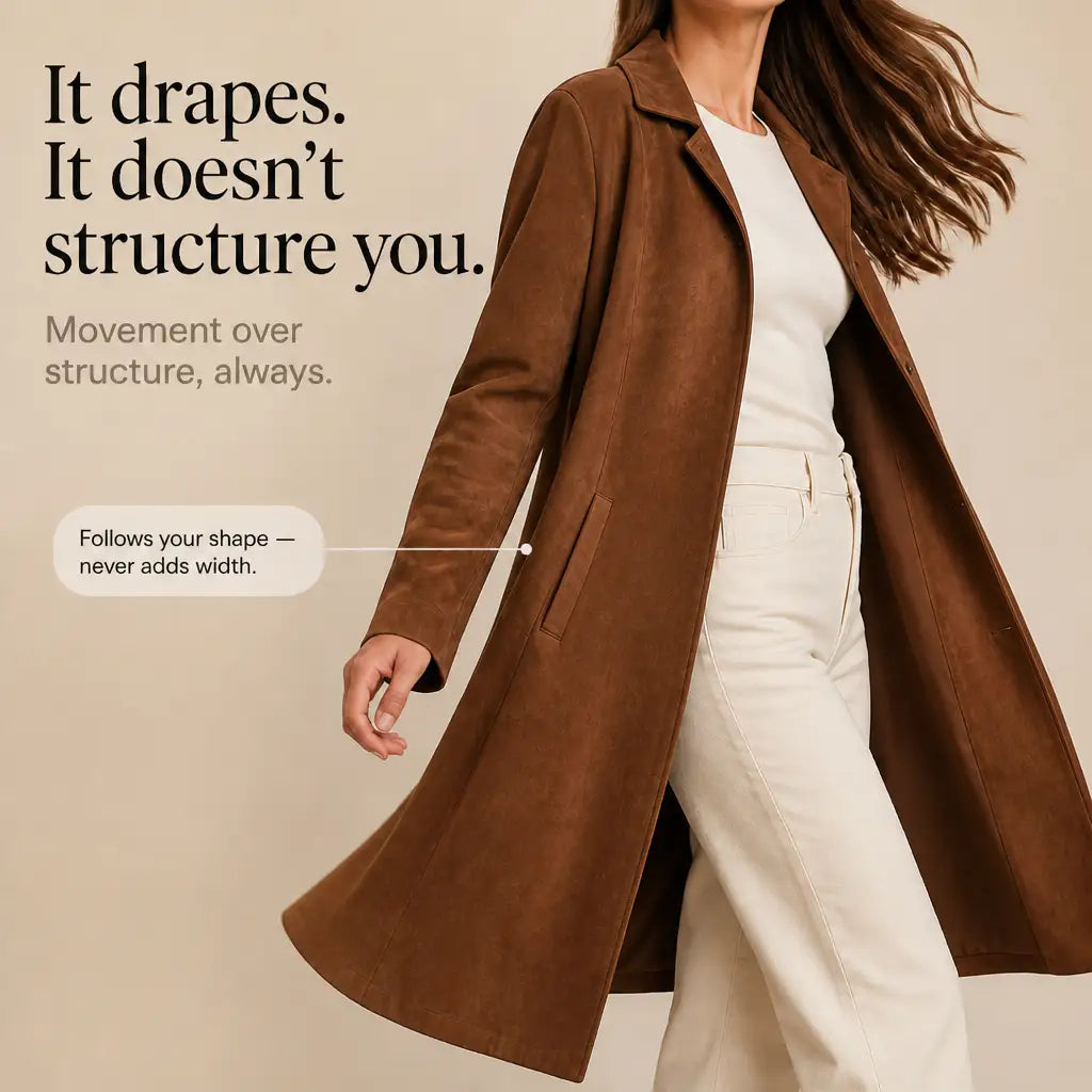 Dorotea | Gabardina de Ante Sintético