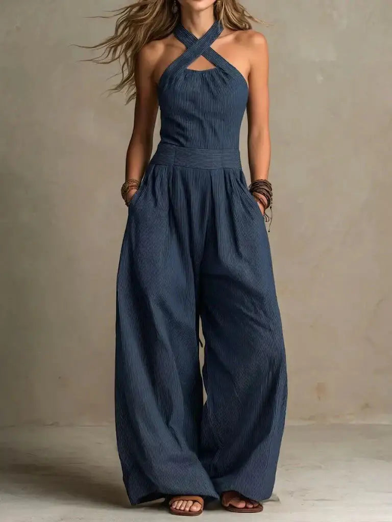 Alva | Mono elegante con escote cruzado