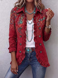 Inmaculada | Chaqueta de Volantes Estampado Cachemira