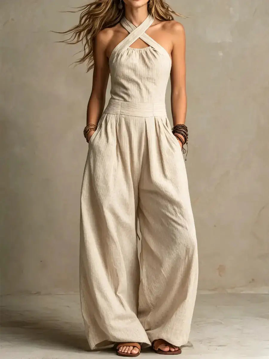 Alva | Mono elegante con escote cruzado