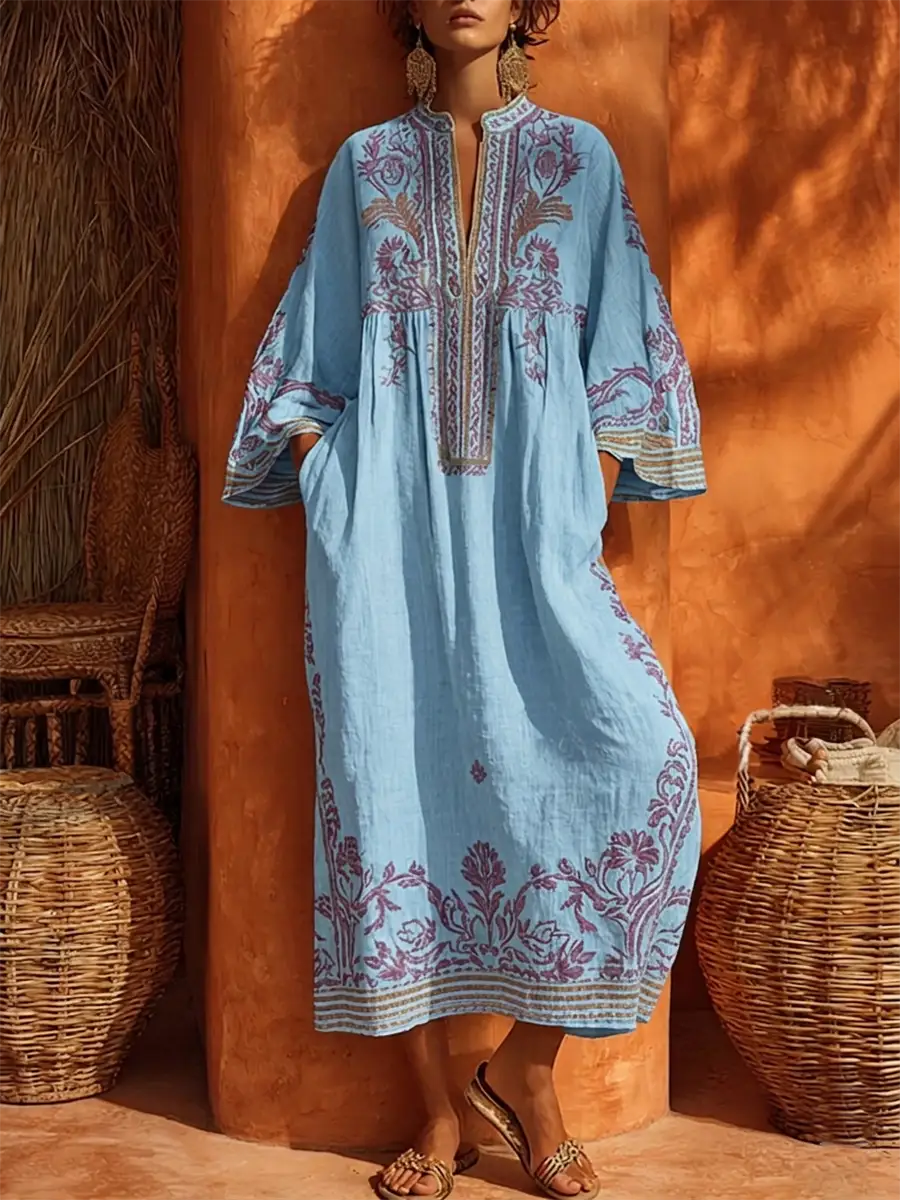 ZAHARA | Vestido maxi floreado bohemio