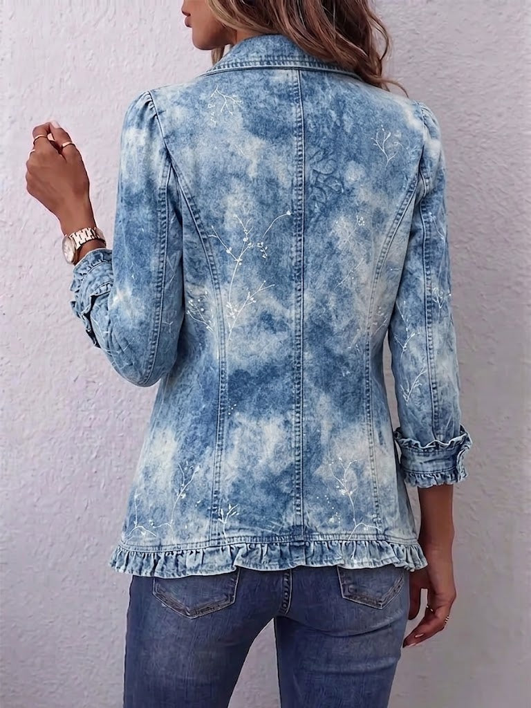 Genoveva | Chaqueta de Volantes Botánica Degradada