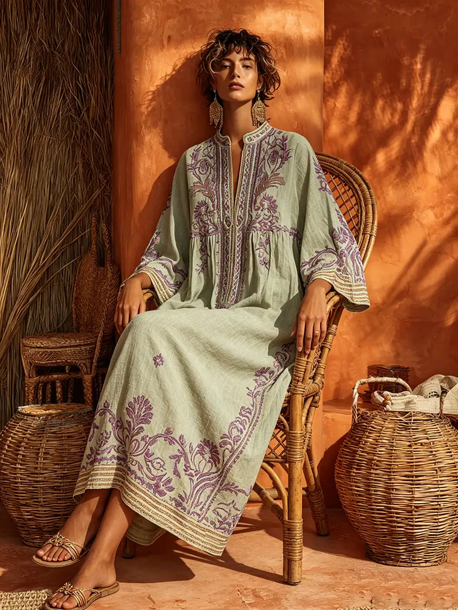 ZAHARA | Vestido maxi floreado bohemio