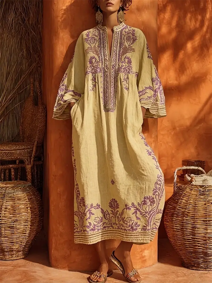 ZAHARA | Vestido maxi floreado bohemio