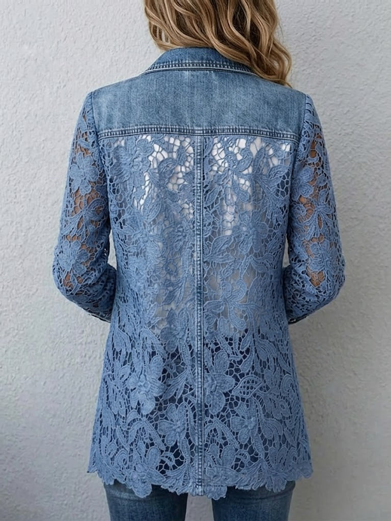Melania | Americana con Encaje Floral
