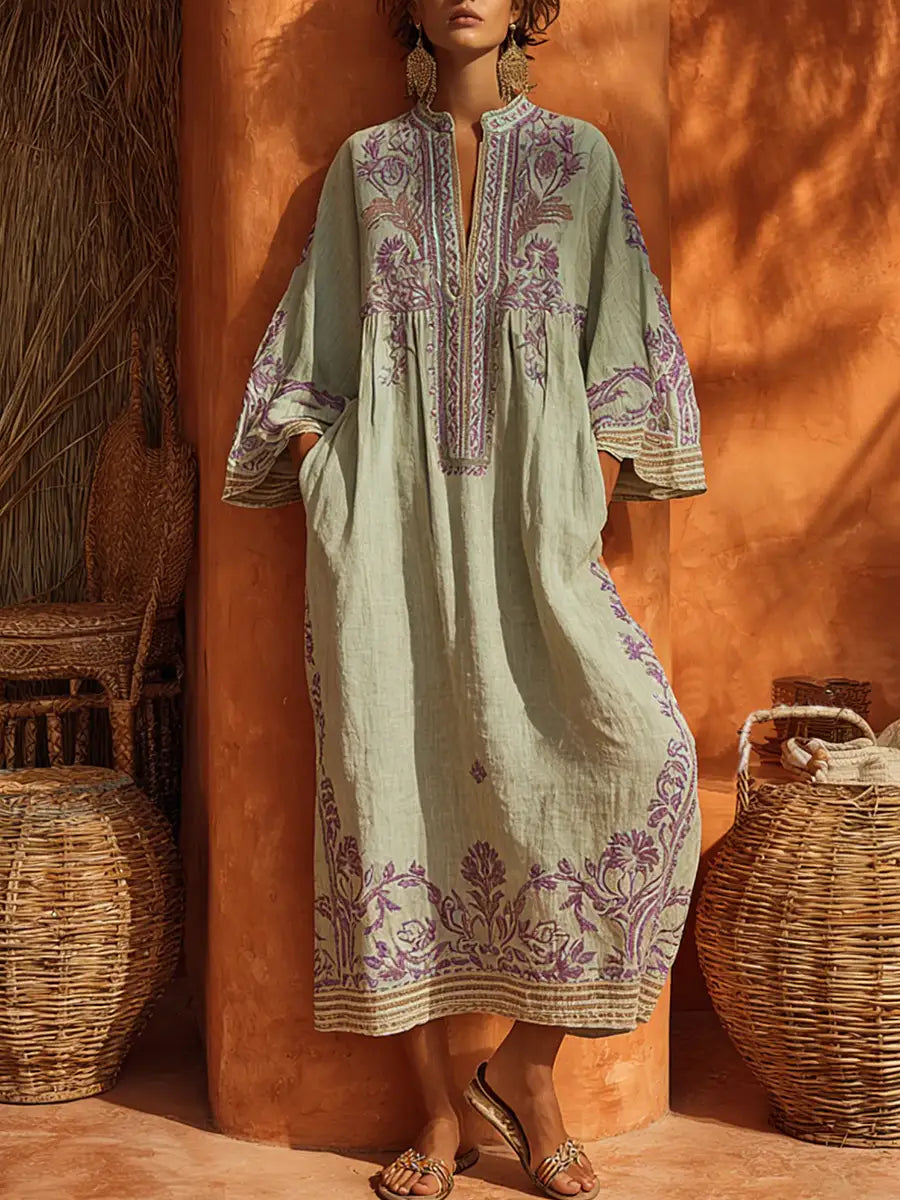 ZAHARA | Vestido maxi floreado bohemio