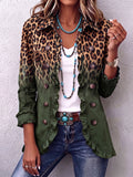 Ramona | Chaqueta de Volantes Leopardo Verde