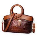 Amalia | Bolso Bicolor con Textura Cocodrilo