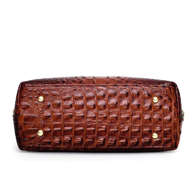 Amalia | Bolso Bicolor con Textura Cocodrilo