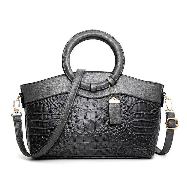 Amalia | Bolso Bicolor con Textura Cocodrilo
