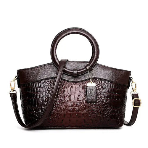 Amalia | Bolso Bicolor con Textura Cocodrilo