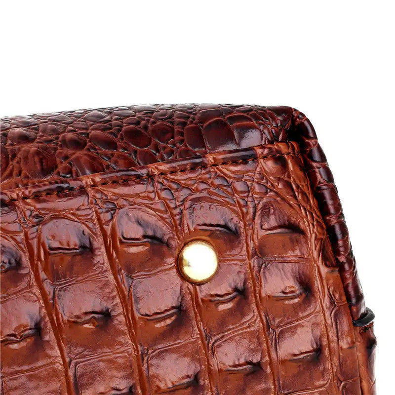 Amalia | Bolso Bicolor con Textura Cocodrilo