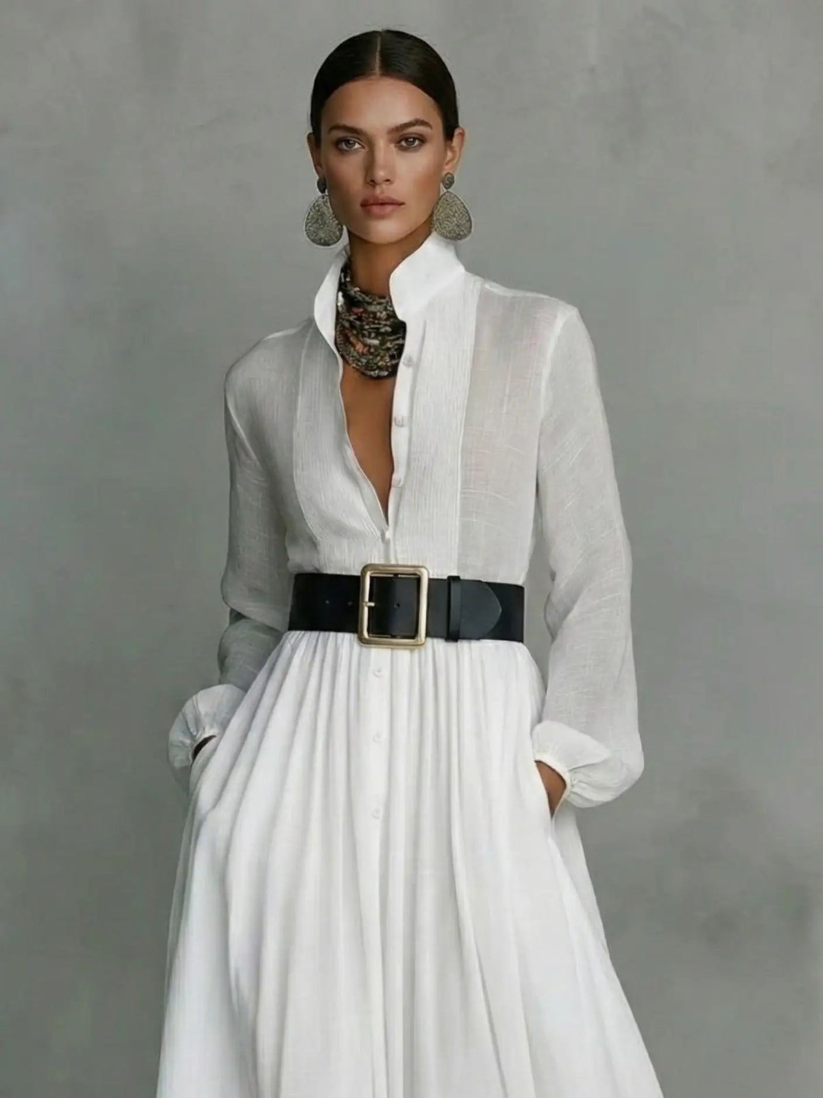 Vivaldi™ | Vestido Maxi de Lino y Algodón